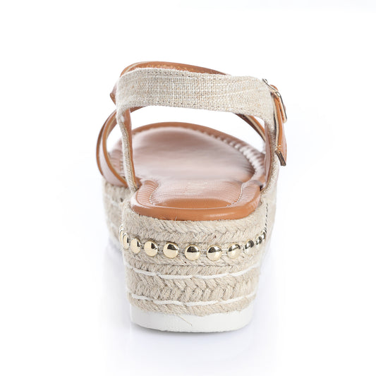 Sandalia Mujer Cala Mexota Camel Taco Mediano