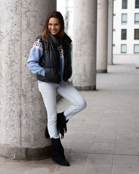 Botin Mujer WestWinter Silver Negro