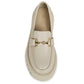 Zapato Mujer Fullerton Beige Taco Bajo Via Uno