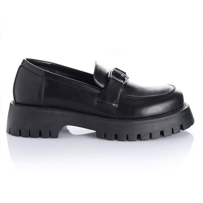 Zapato Mujer Simi Valley Negro Taco Bajo Via Uno