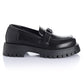 Zapato Mujer Simi Valley Negro Taco Bajo Via Uno