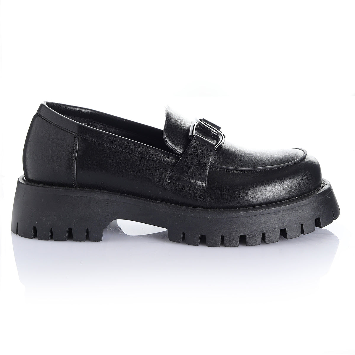 Zapato Mujer Simi Valley Negro Taco Bajo Via Uno
