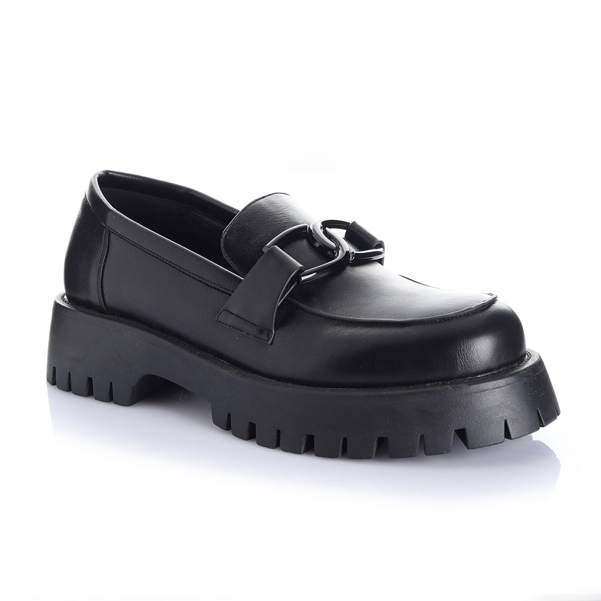 Zapato Mujer Simi Valley Negro Taco Bajo Via Uno