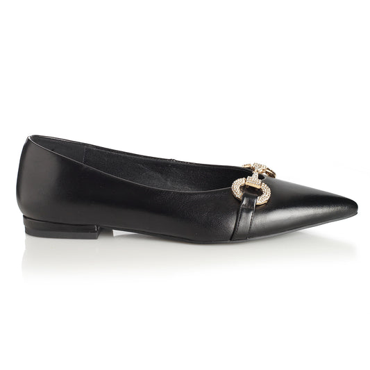 Zapato Mujer Mallorca Negro Taco Plano