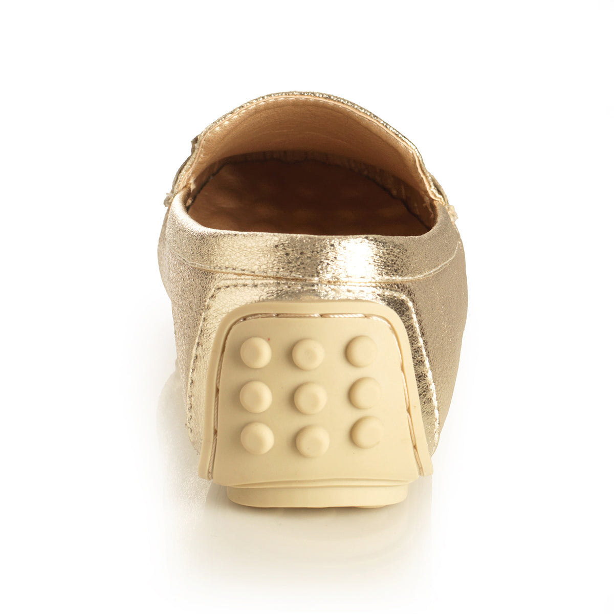 Zapato Mujer Formentera Dorado Taco Plano
