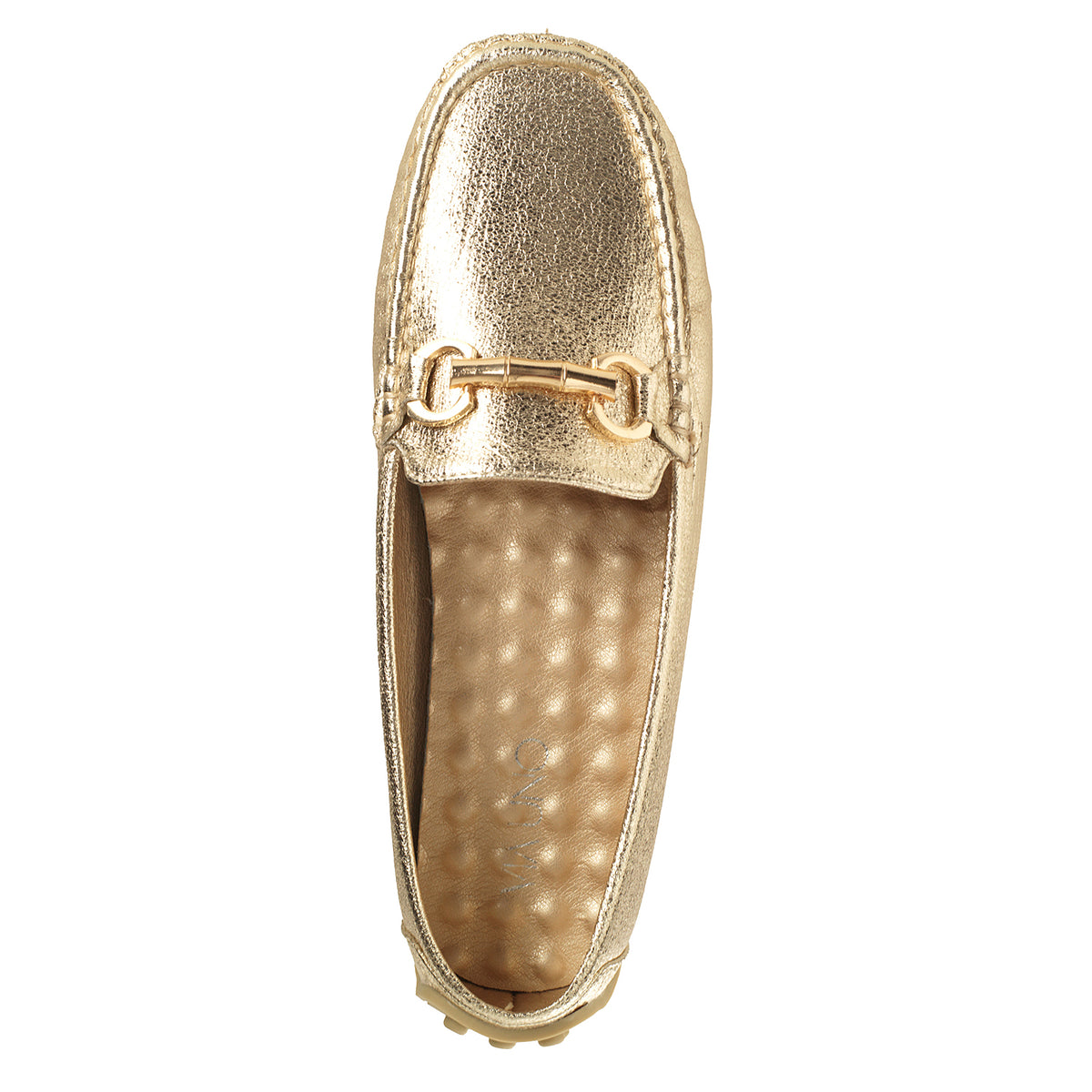 Zapato Mujer Formentera Dorado Taco Plano