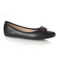Zapato Mujer Cabrera Negro Taco Plano
