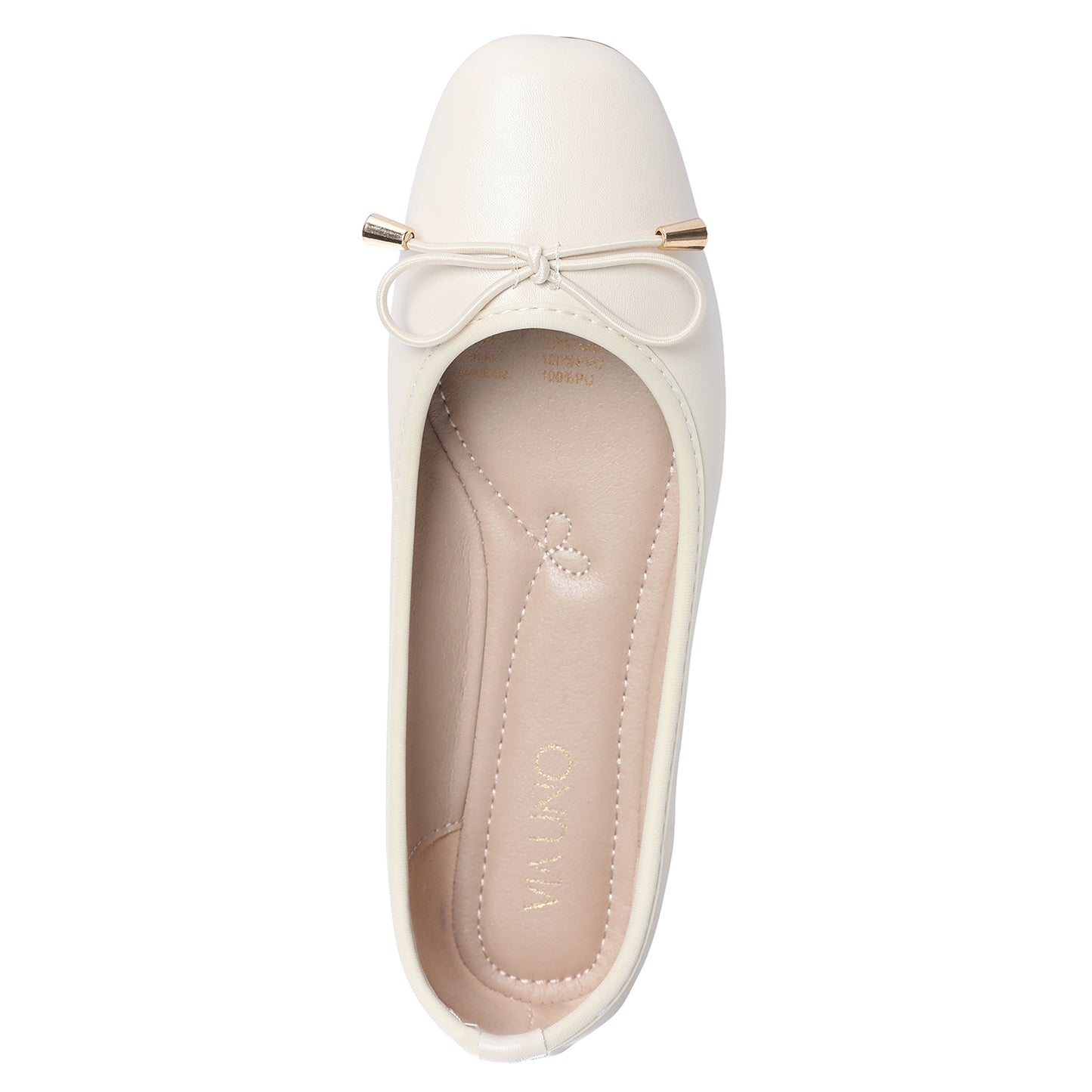 Zapato Mujer Cabrera Crema Taco Plano