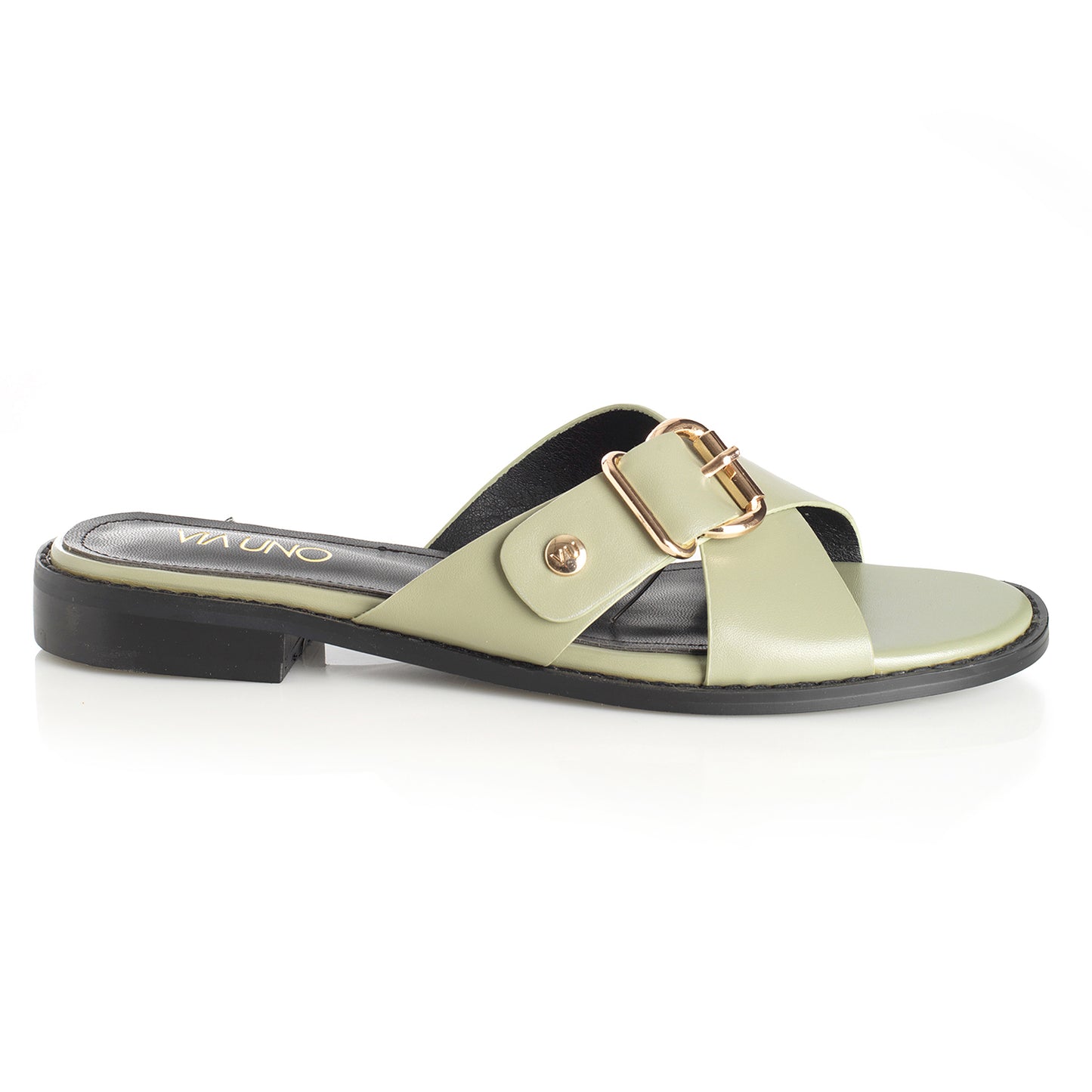 Sandalia Mujer Cantabria Oliva Taco Plano