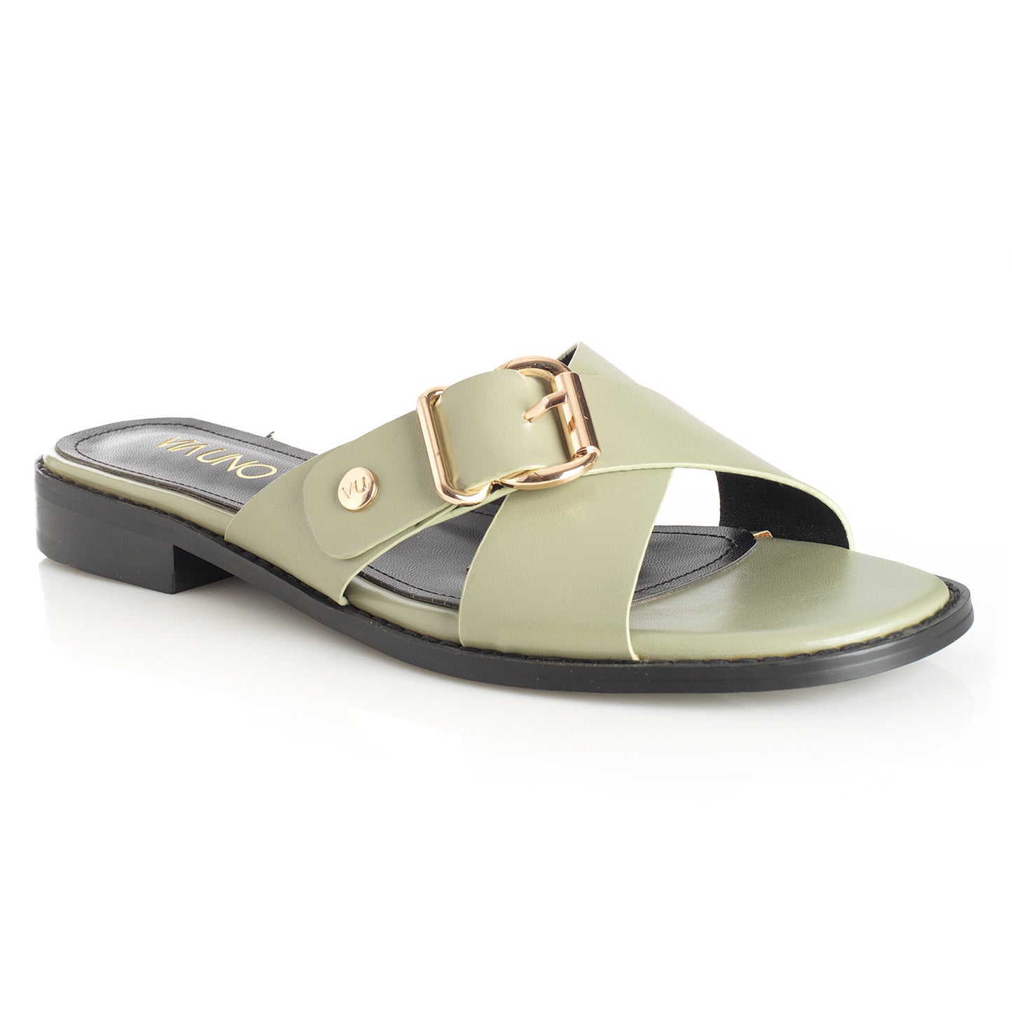 Sandalia Mujer Cantabria Oliva Taco Plano