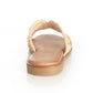 Sandalia Mujer Santander Beige Taco Plano