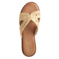 Sandalia Mujer Santander Beige Taco Plano