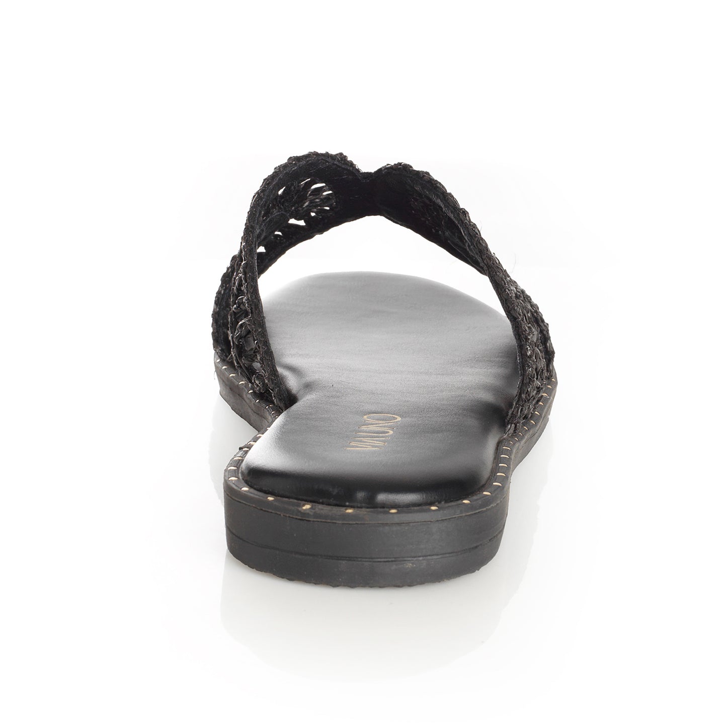 Sandalia Mujer Santander Negro Taco Plano
