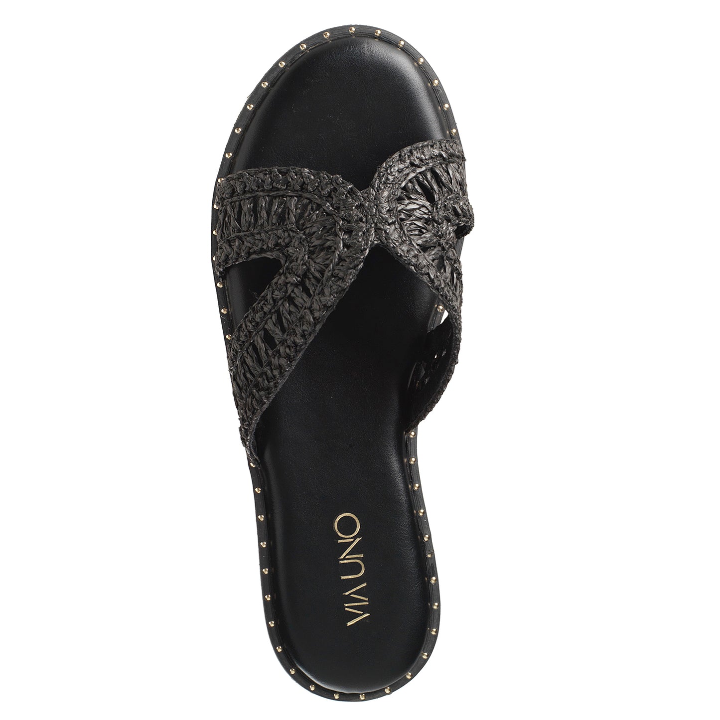 Sandalia Mujer Santander Negro Taco Plano