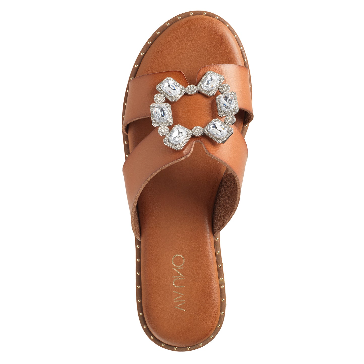 Sandalia Mujer Lanzarote Camel Taco Plano