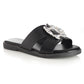 Sandalia Mujer Lanzarote Negro Taco Plano