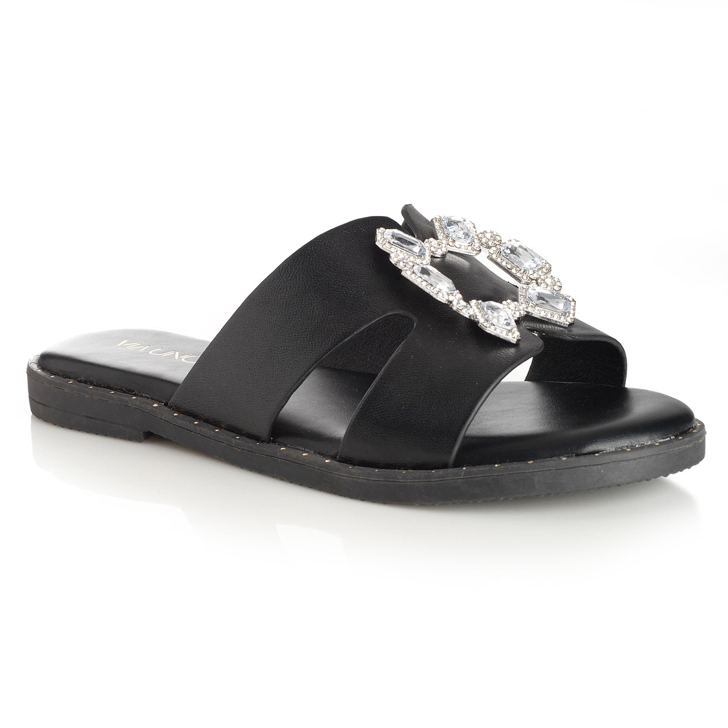 Sandalia Mujer Lanzarote Negro Taco Plano