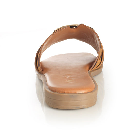 Sandalia Mujer Fuerteventura Leopardo Taco Plano