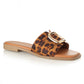 Sandalia Mujer Fuerteventura Leopardo Taco Plano