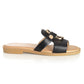 Sandalia Mujer La Gomera Negro Taco Plano