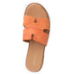 Sandalia Mujer  Isleta Naranjo Taco Plano