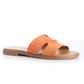 Sandalia Mujer  Isleta Naranjo Taco Plano