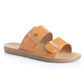 Sandalia Mujer Islas Cíes Camel Taco Plano