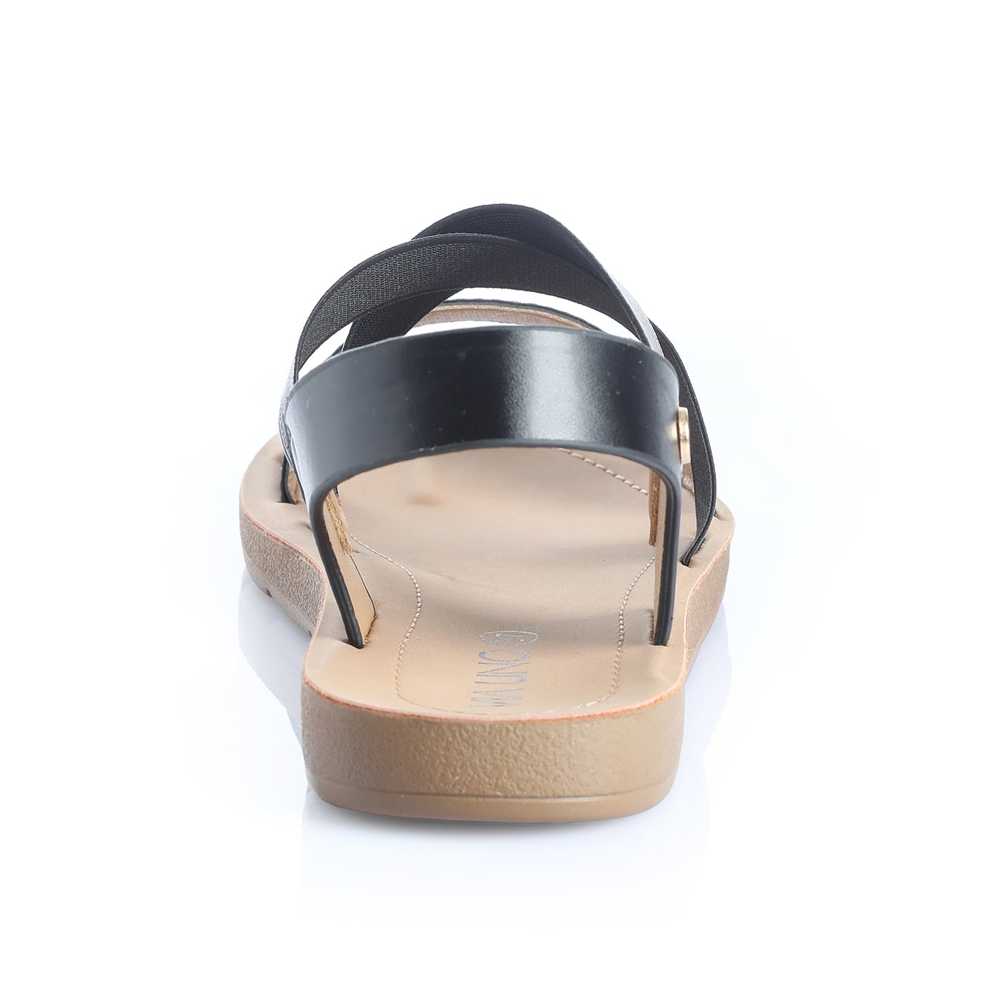 Sandalia Mujer Tabarca Negro Taco Plano