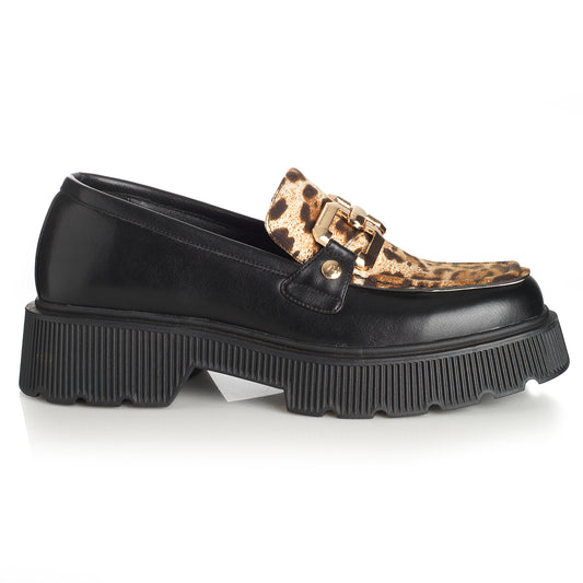 Zapato Mujer Cala Varques  Negro/Multi Taco Bajo