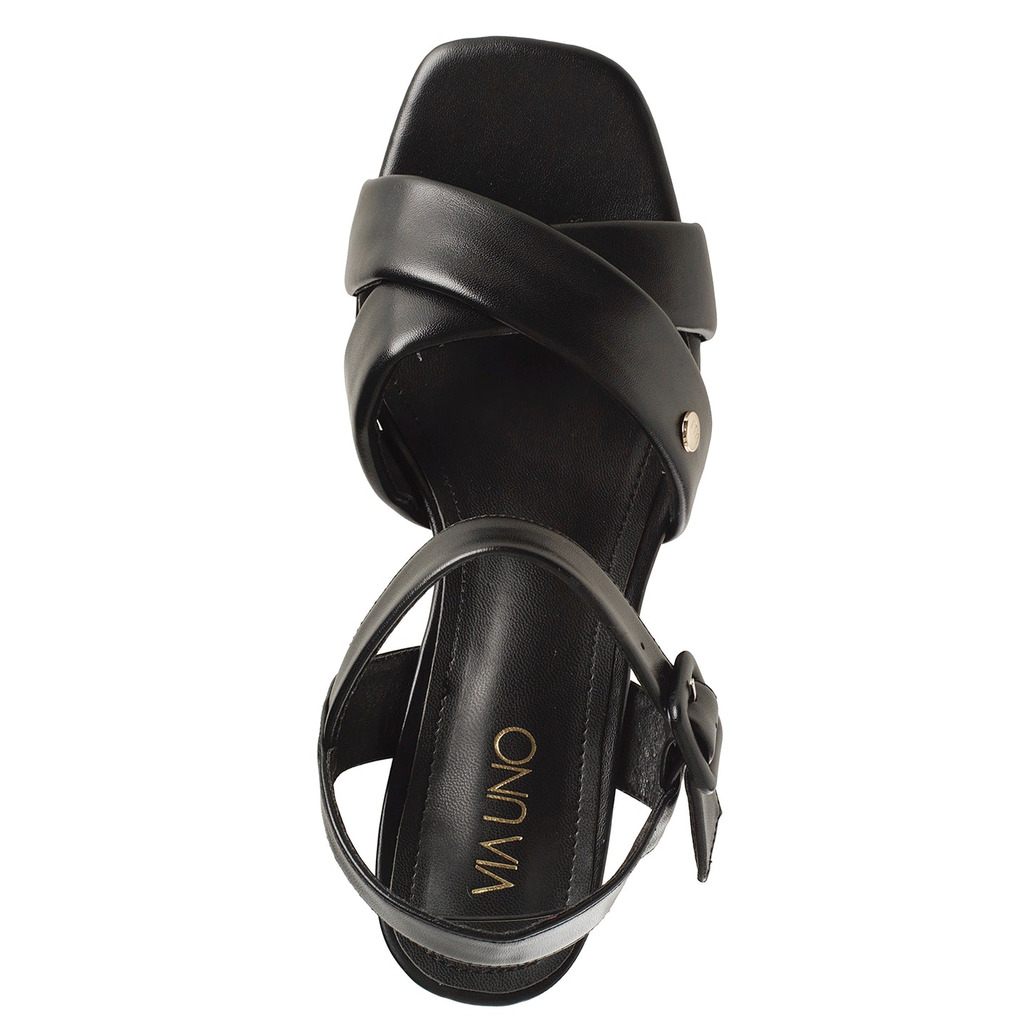 Sandalia Mujer Cala Canyelles Negro Taco Alto