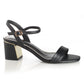 Sandalia Mujer Cala Llebeig Negro Taco Alto