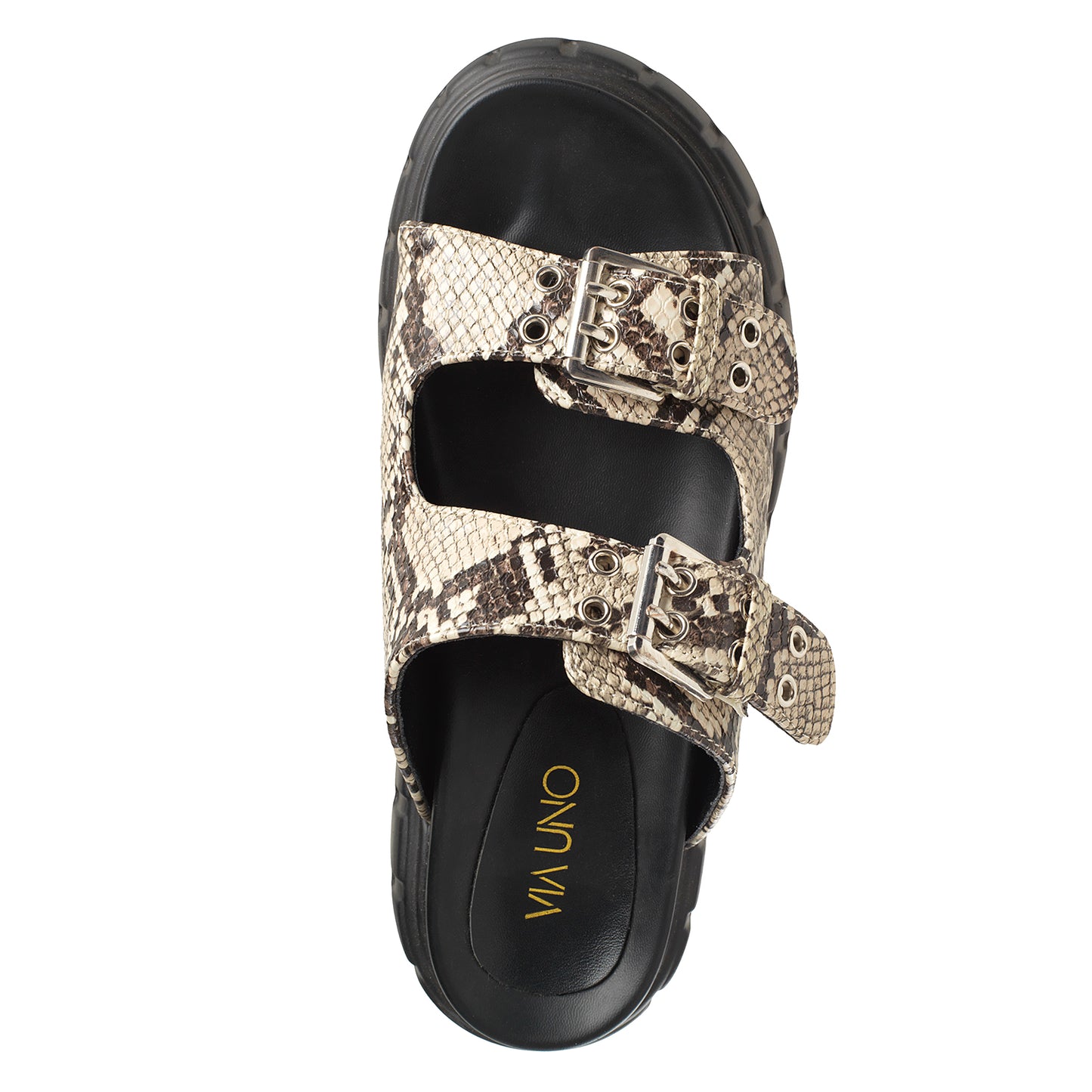 Sandalia Mujer Cala Fustera  Snake Taco Bajo