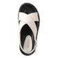 Sandalia Mujer Cala Baladrar  Beige Taco Bajo