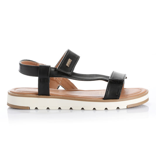 Sandalia Mujer Cala de Enmedio  Negro Taco Bajo