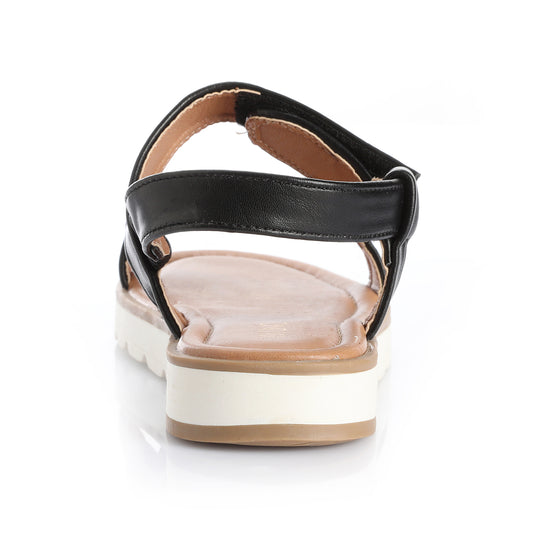 Sandalia Mujer Cala de Enmedio  Negro Taco Bajo