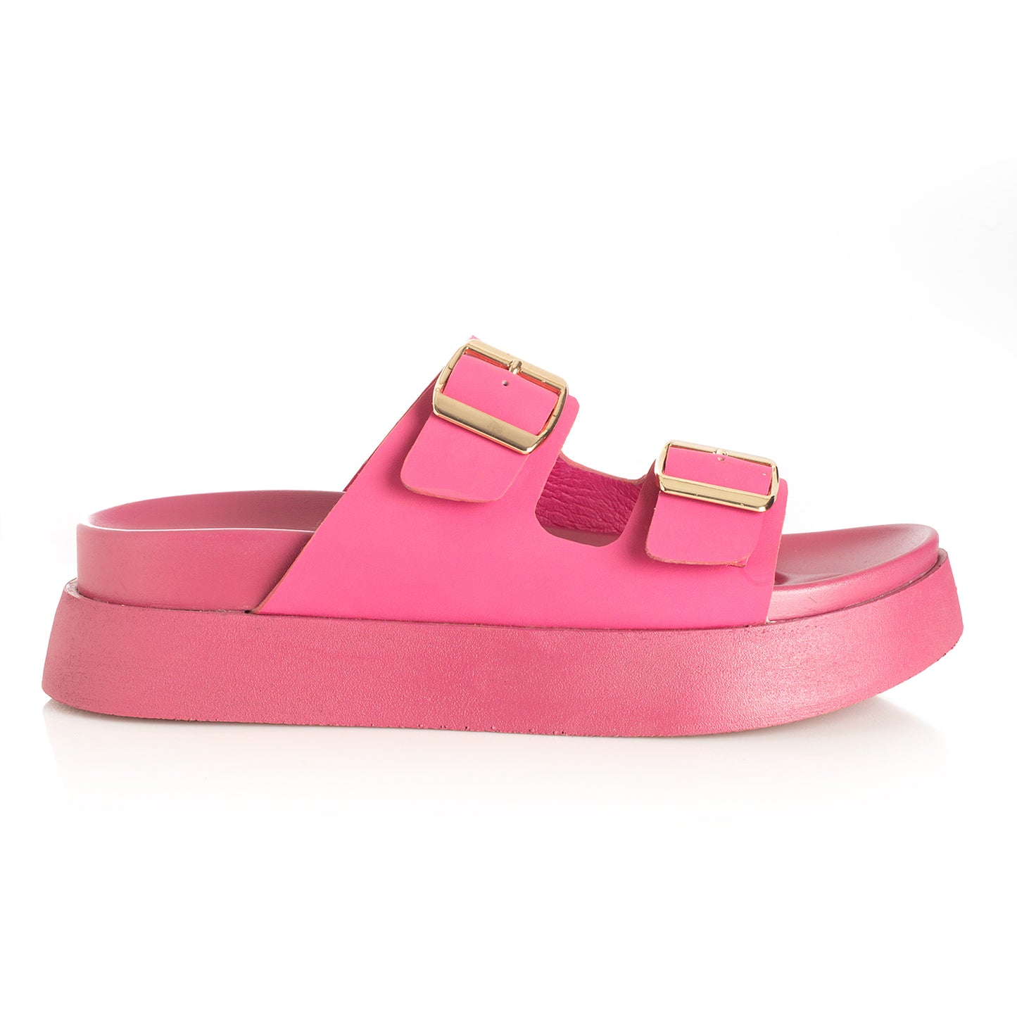 Sandalia Mujer Cala del Plomo Rosa Taco Bajo