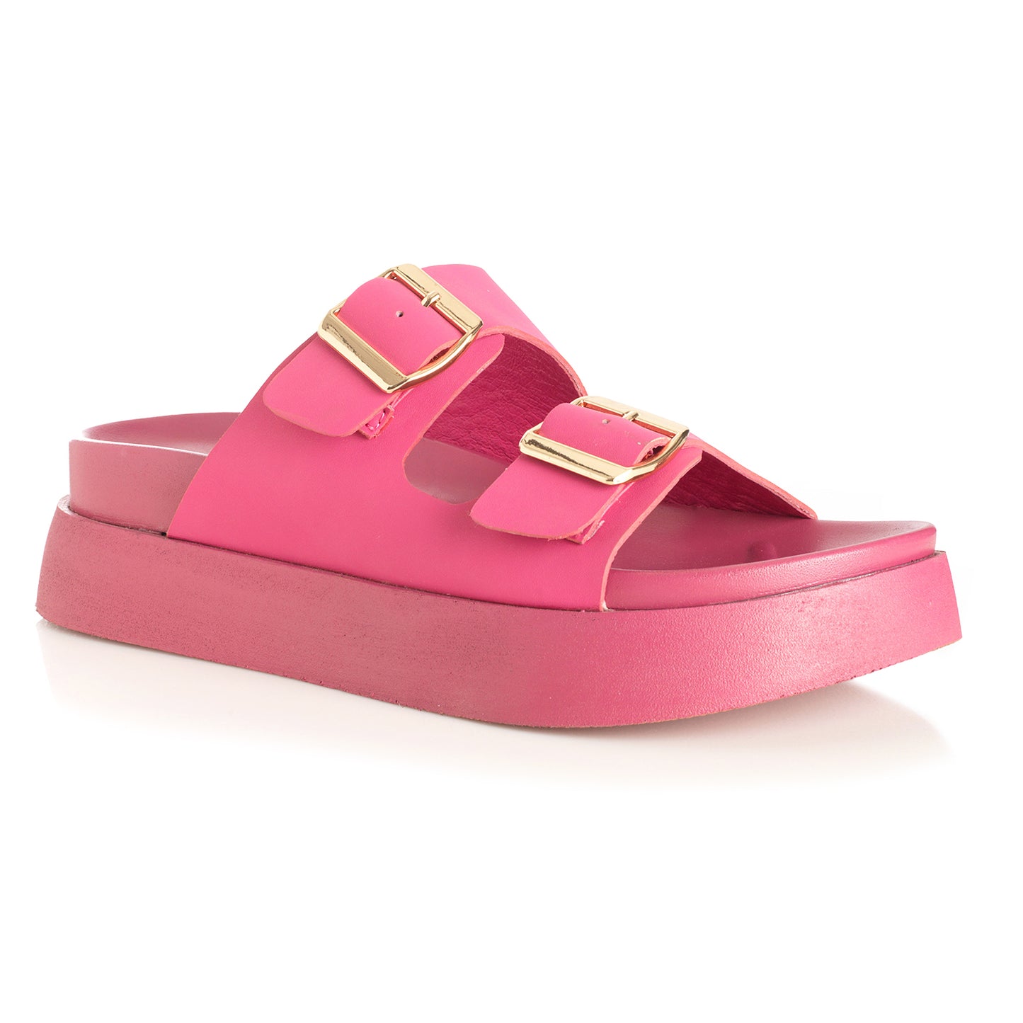 Sandalia Mujer Cala del Plomo Rosa Taco Bajo