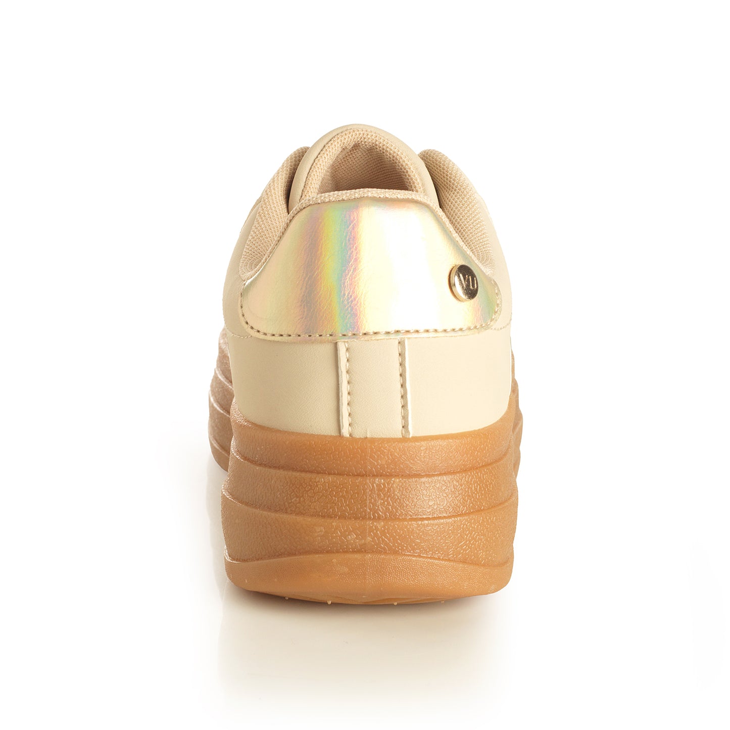 Zapatilla Mujer Cala del Cuervo Dorado Taco Bajo