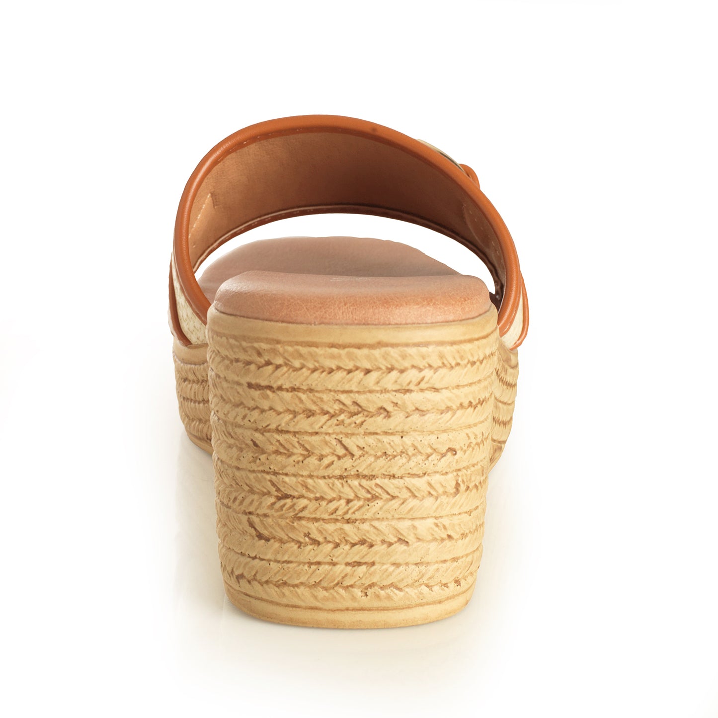 Sandalia Mujer Cala Higuera Beige Taco Mediano
