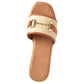 Sandalia Mujer Cala Higuera Beige Taco Mediano