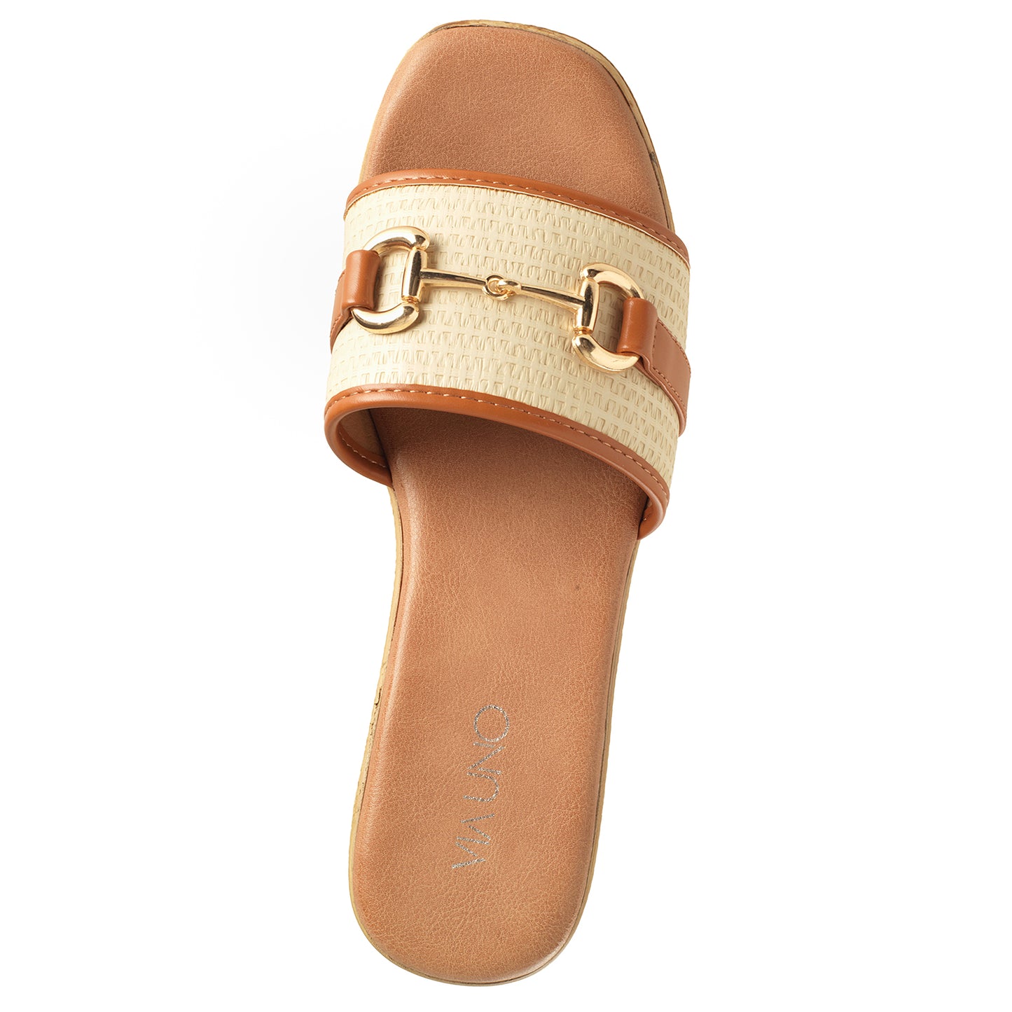 Sandalia Mujer Cala Higuera Beige Taco Mediano