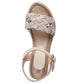 Sandalia Mujer Isla Pancha Beige Taco Mediano