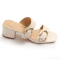 Sandalia Mujer Solea Cassis Crema