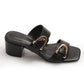 Sandalia Mujer Solea Cassis Negra