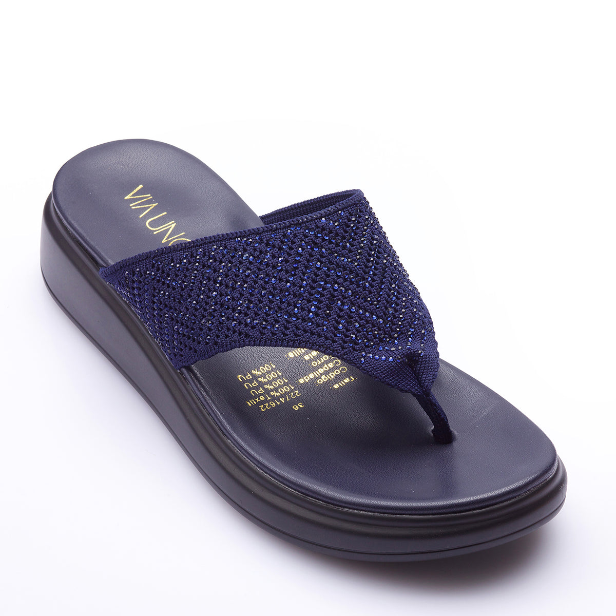 Sandalia Mujer Solea Puglia Azul