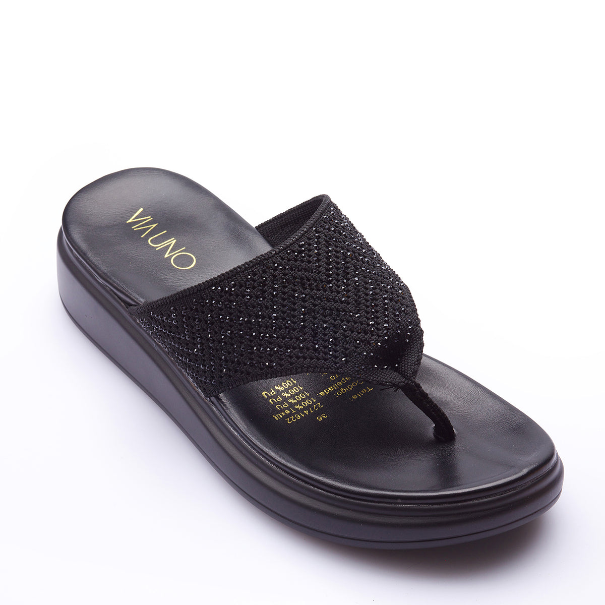 Sandalia Mujer Solea Puglia Negra