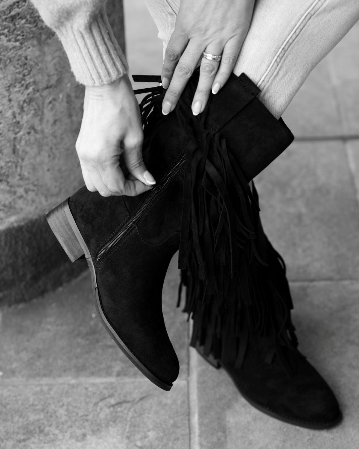 Botin Mujer  WestWinter Silver Negro