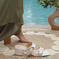 Sandalia Mujer Solea Cassis Crema